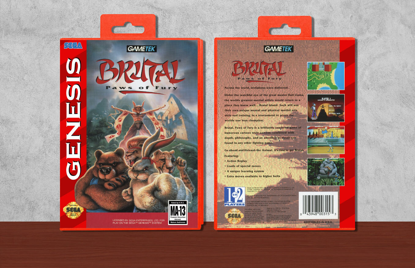 Brutal: Paws of Fury, Case Color: Red