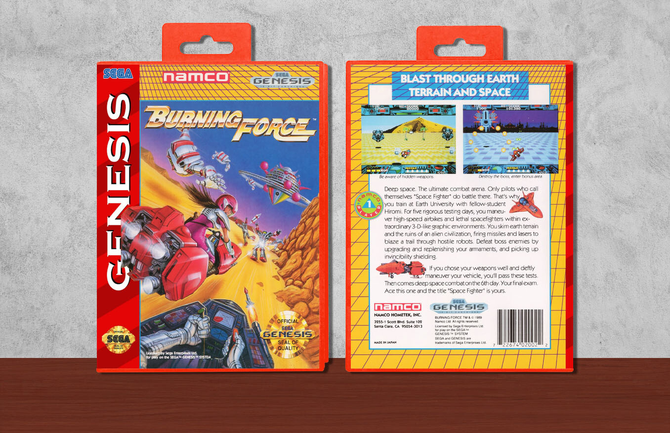 Burning Force, Case Color: Red