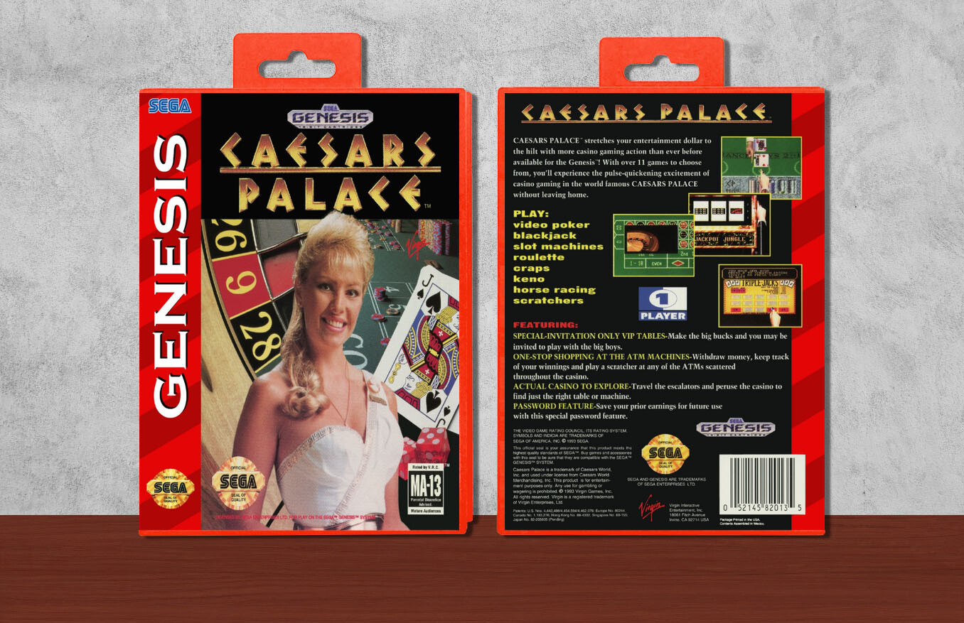 Caesars Palace, Case Color: Red