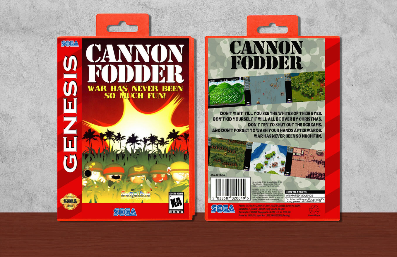 Cannon Fodder, Case Color: Red