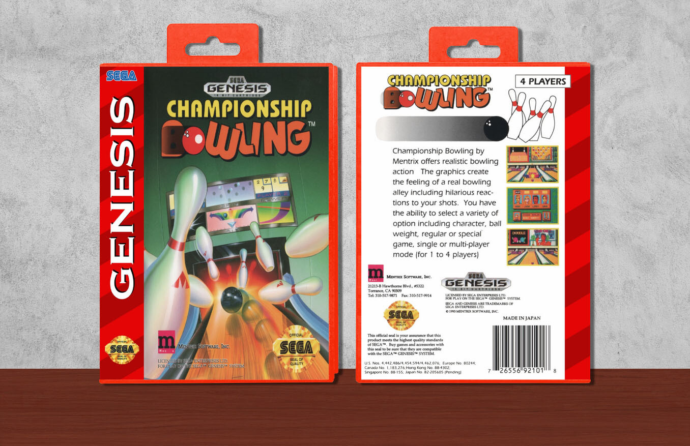 Championship Bowling, Case Color: Red