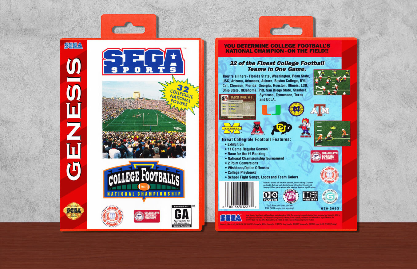 College Football&#39;s National Championship, Case Color: Red