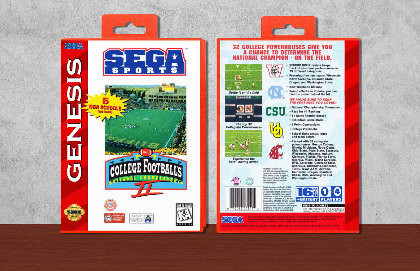 College Football&#39;s National Championship II, Case Color: Red