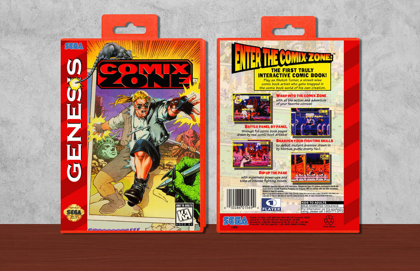 Comix Zone, Case Color: Red