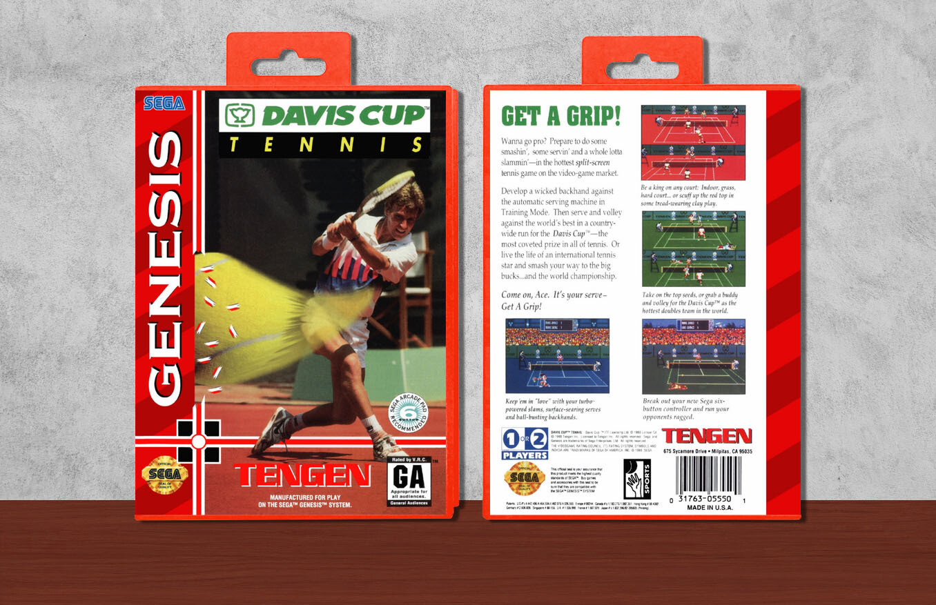 Davis Cup Tennis, Case Color: Red