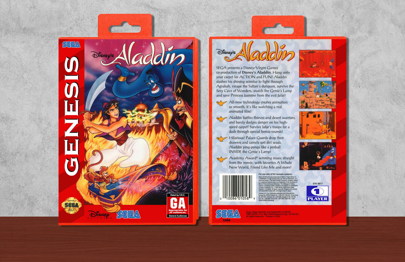 Disney&#39;s Aladdin, Case Color: Red