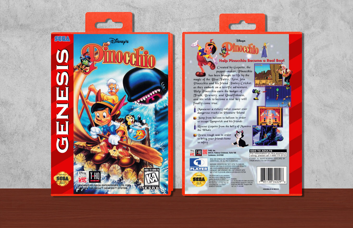 Disney&#39;s Pinocchio, Case Color: Red