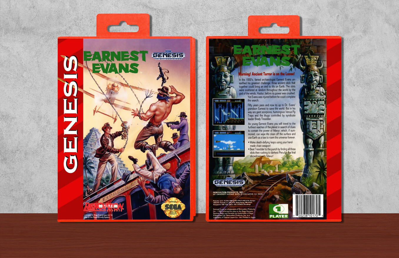 Earnest Evans, Case Color: Red