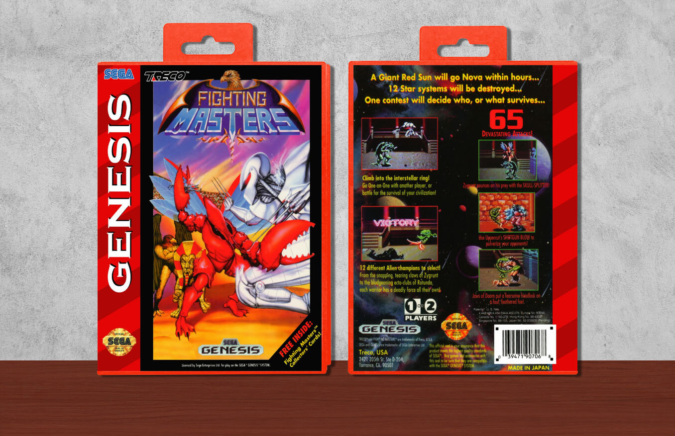 Fighting Masters, Case Color: Red