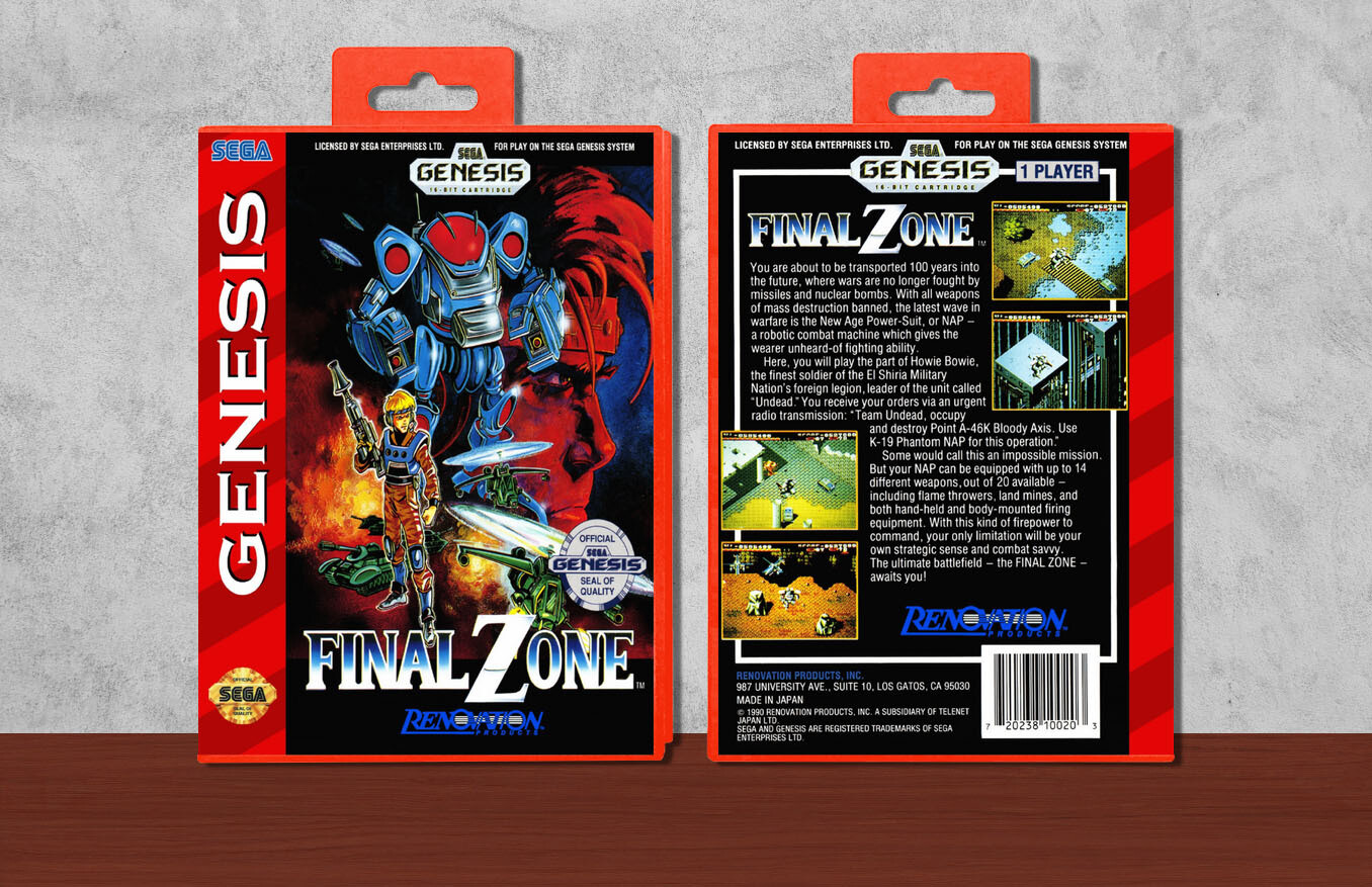 Final Zone, Case Color: Red