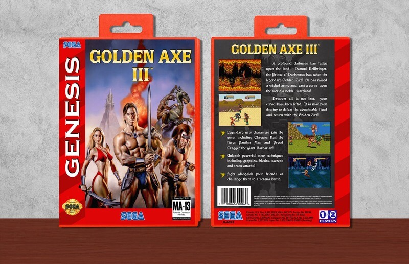 Golden Axe III, Case Color: Red