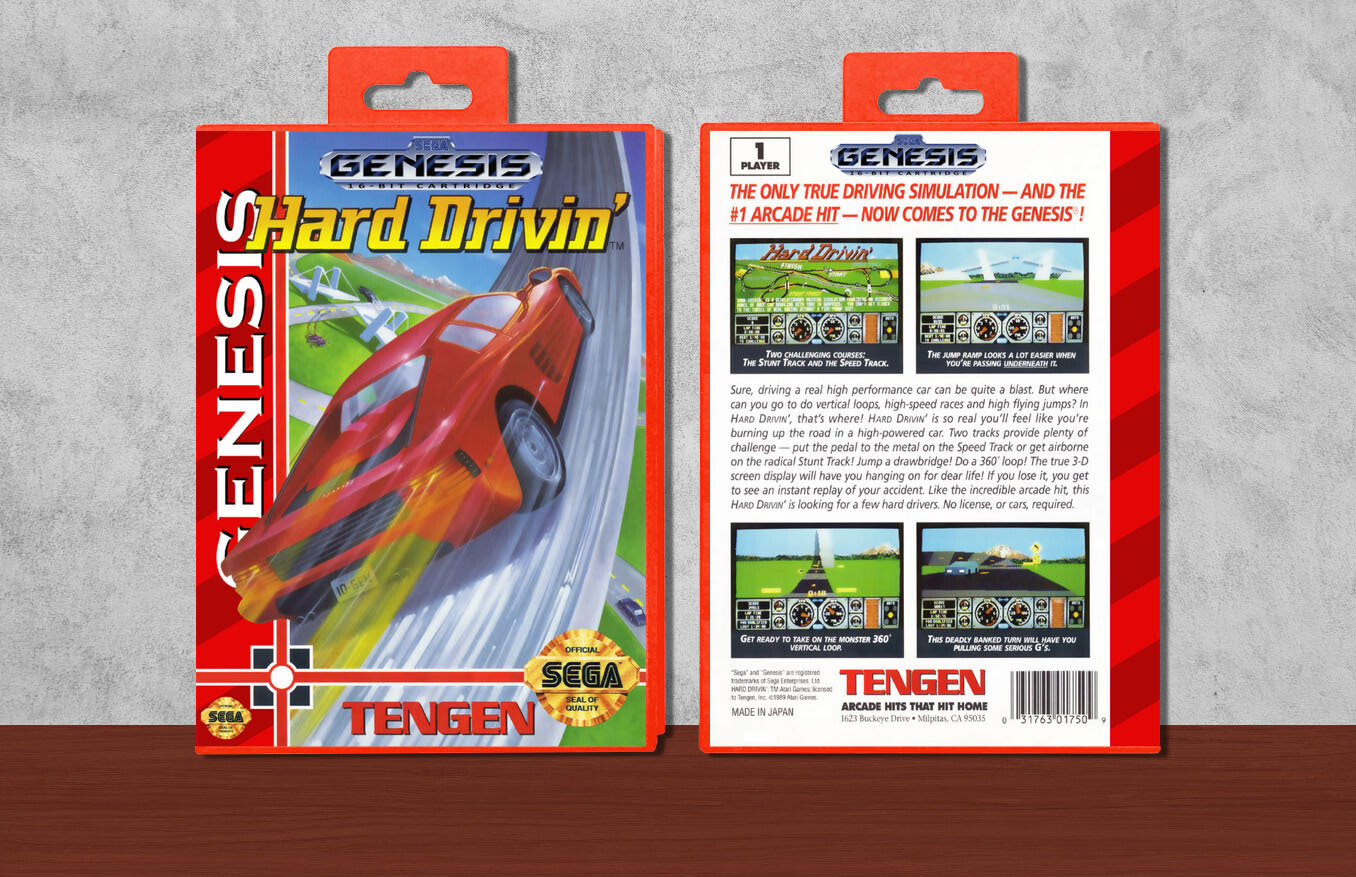 Hard Drivin&#39;, Case Color: Red