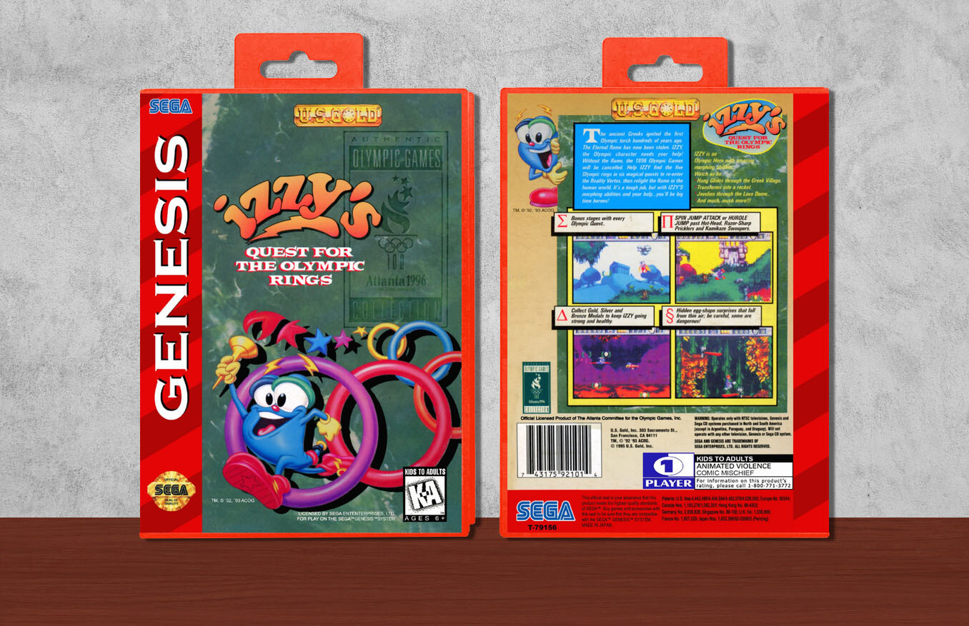 Izzy&#39;s Quest for the Olympic Rings, Case Color: Red