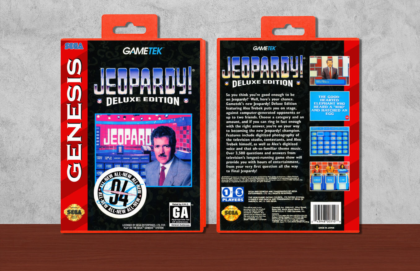 Jeopardy! Deluxe Edition, Case Color: Red