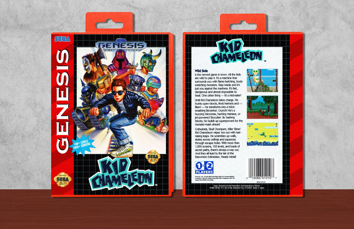 Kid Chameleon, Case Color: Red