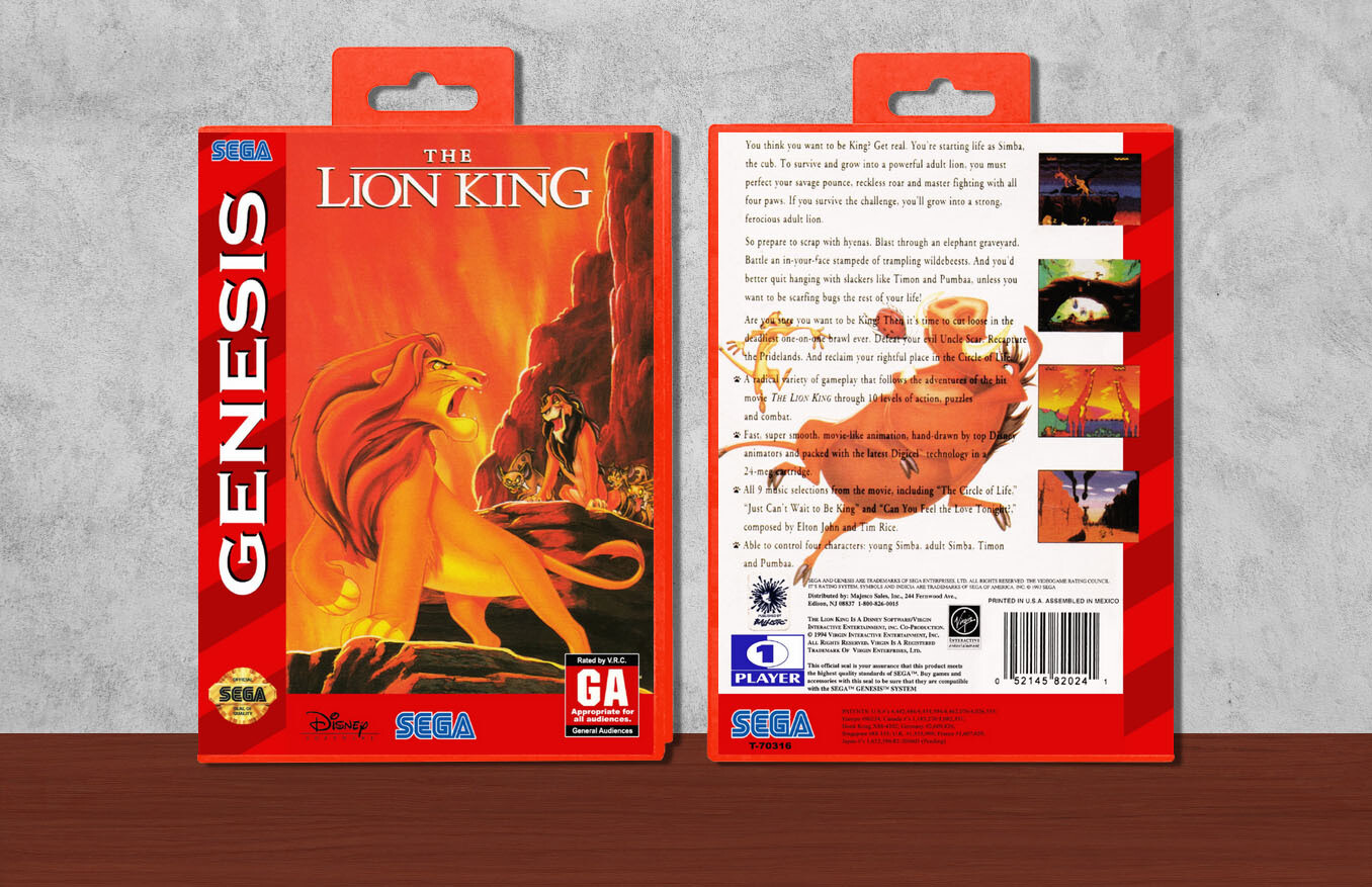 Lion King, The, Case Color: Red