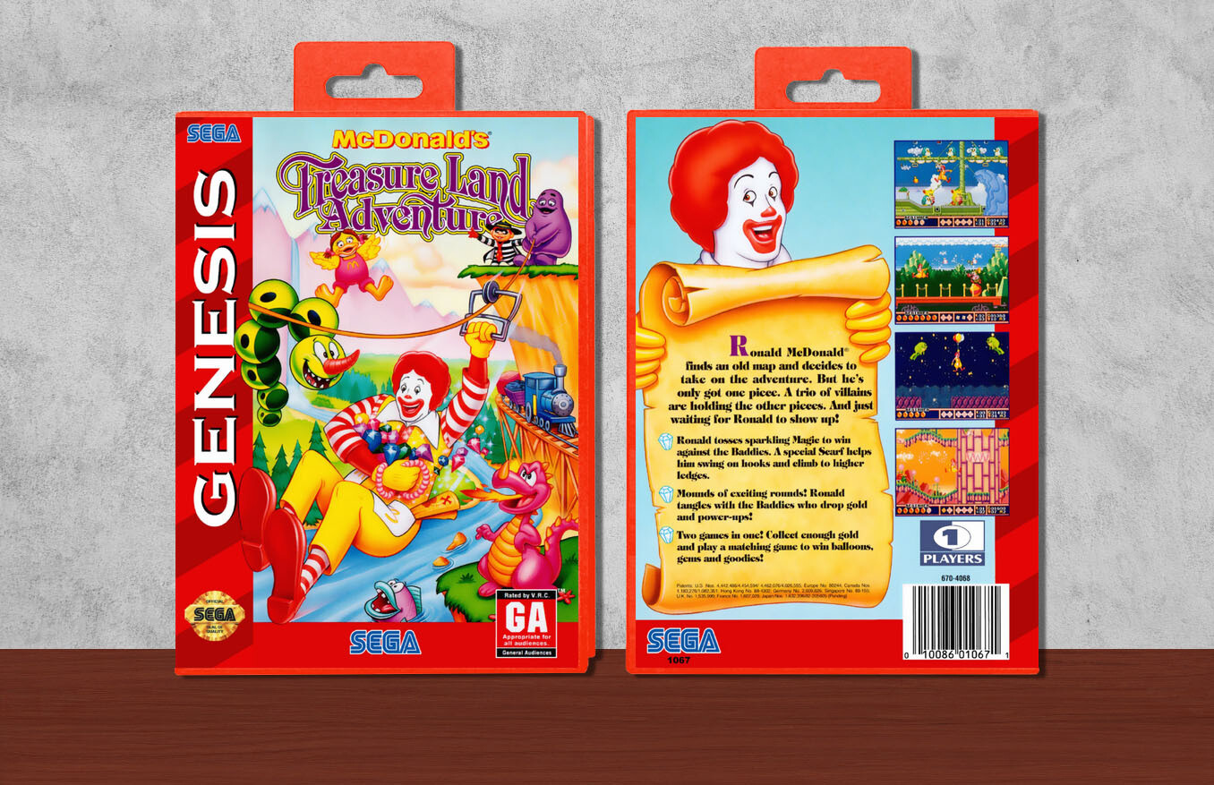 McDonald&#39;s Treasure Land Adventure, Case Color: Red