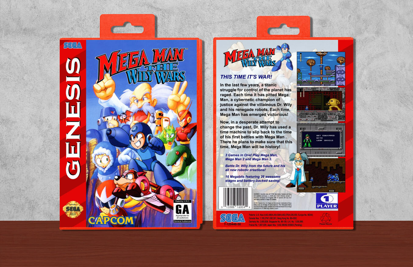 Mega Man: The Wily Wars, Case Color: Red