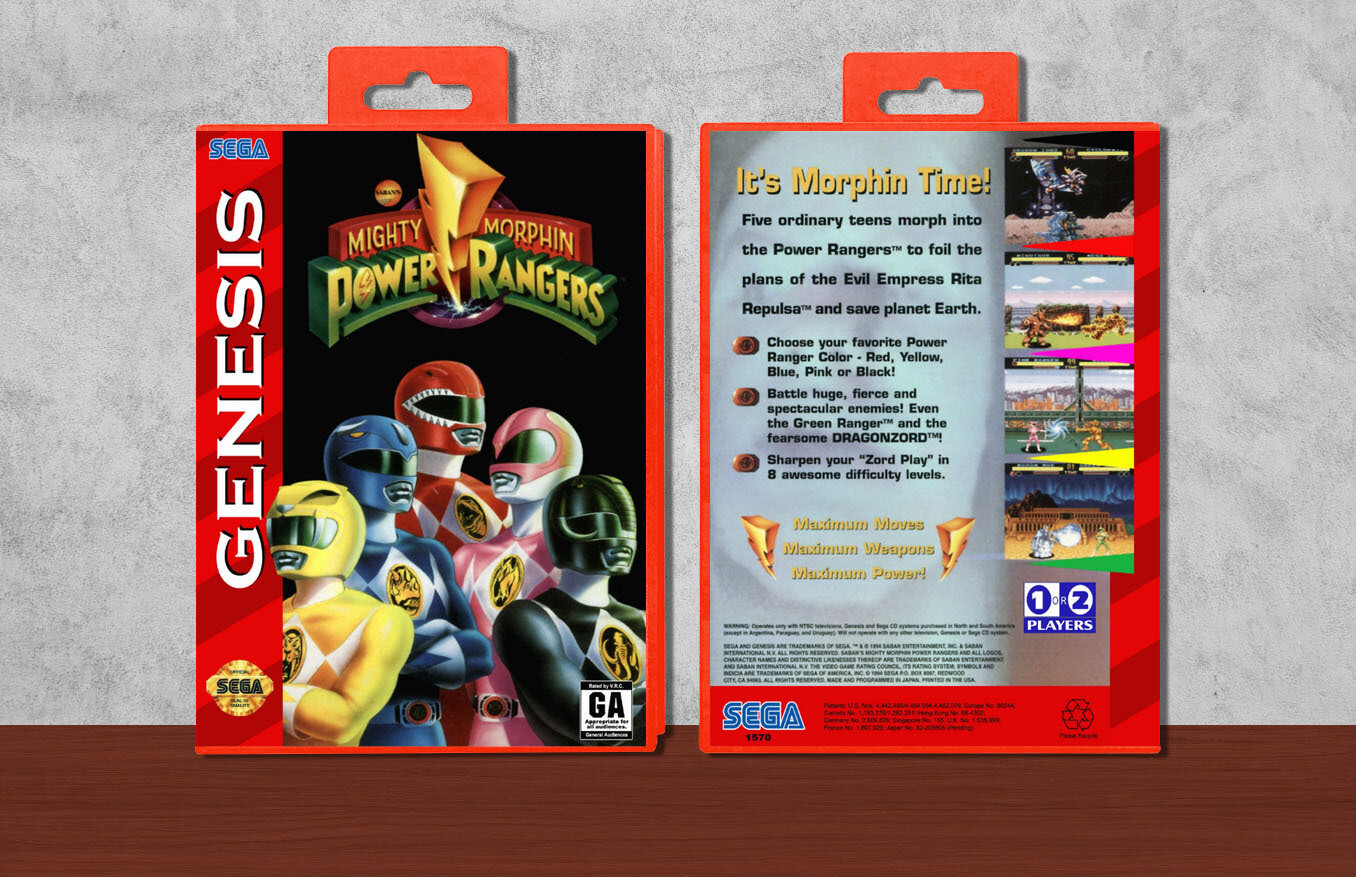 Mighty Morphin Power Rangers, Case Color: Red