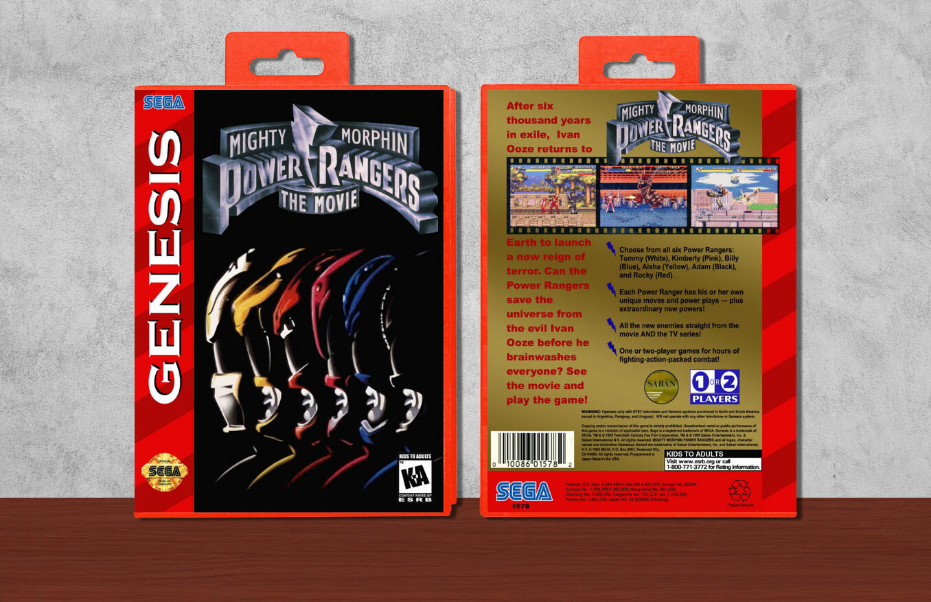 Mighty Morphin Power Rangers: The Movie, Case Color: Red