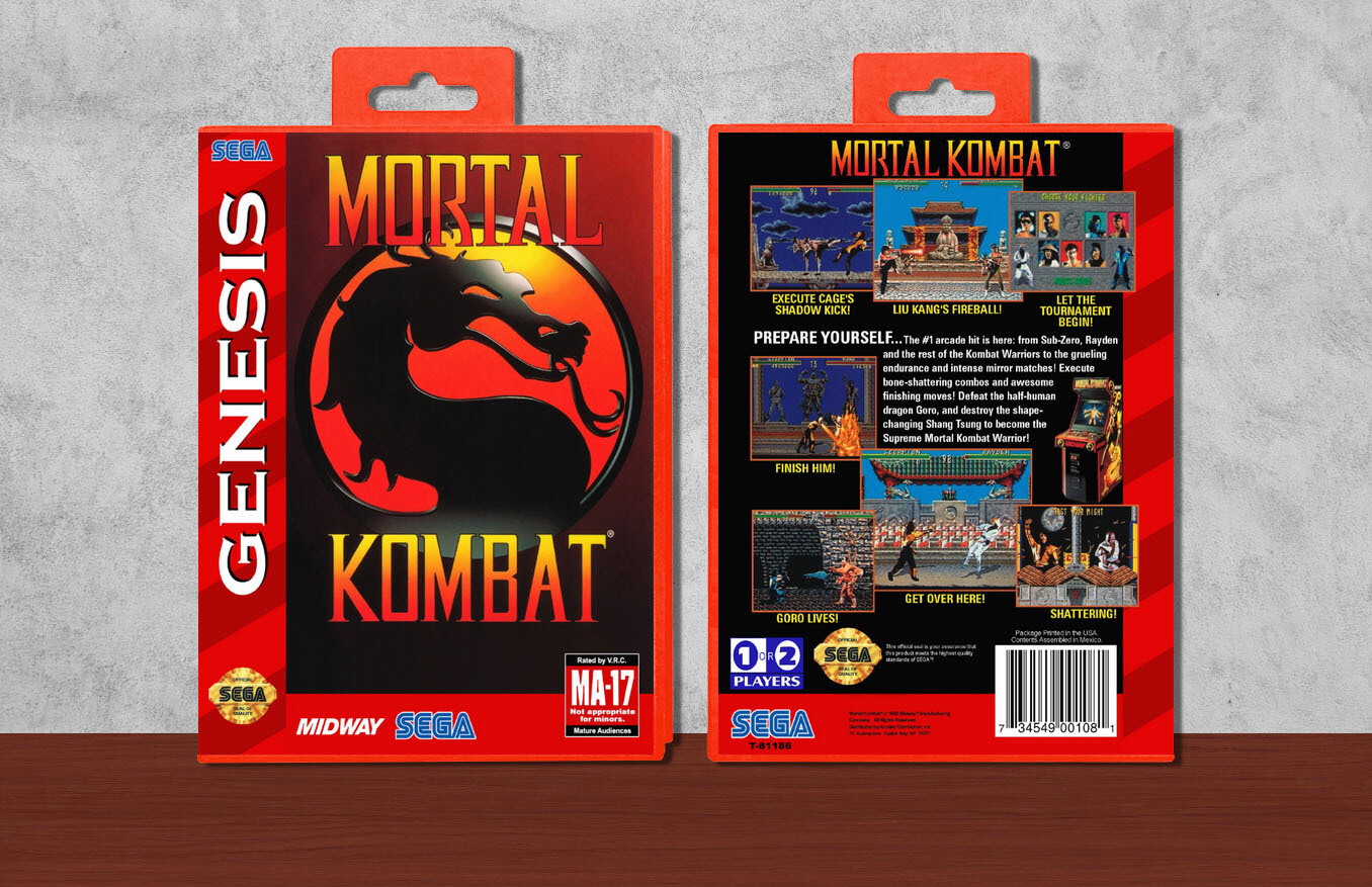 Mortal Kombat, Case Color: Red