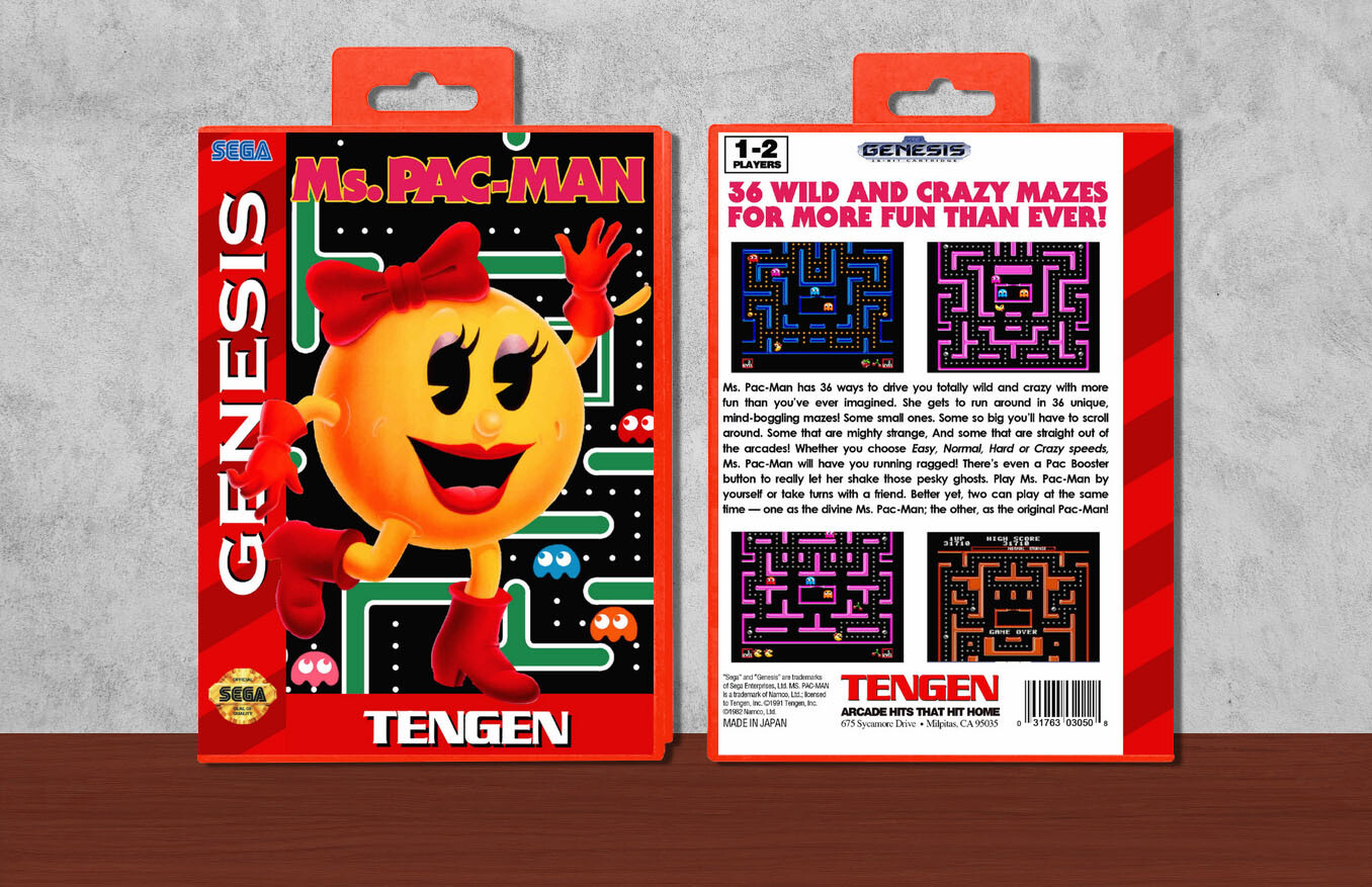 Ms. Pac-Man, Case Color: Red