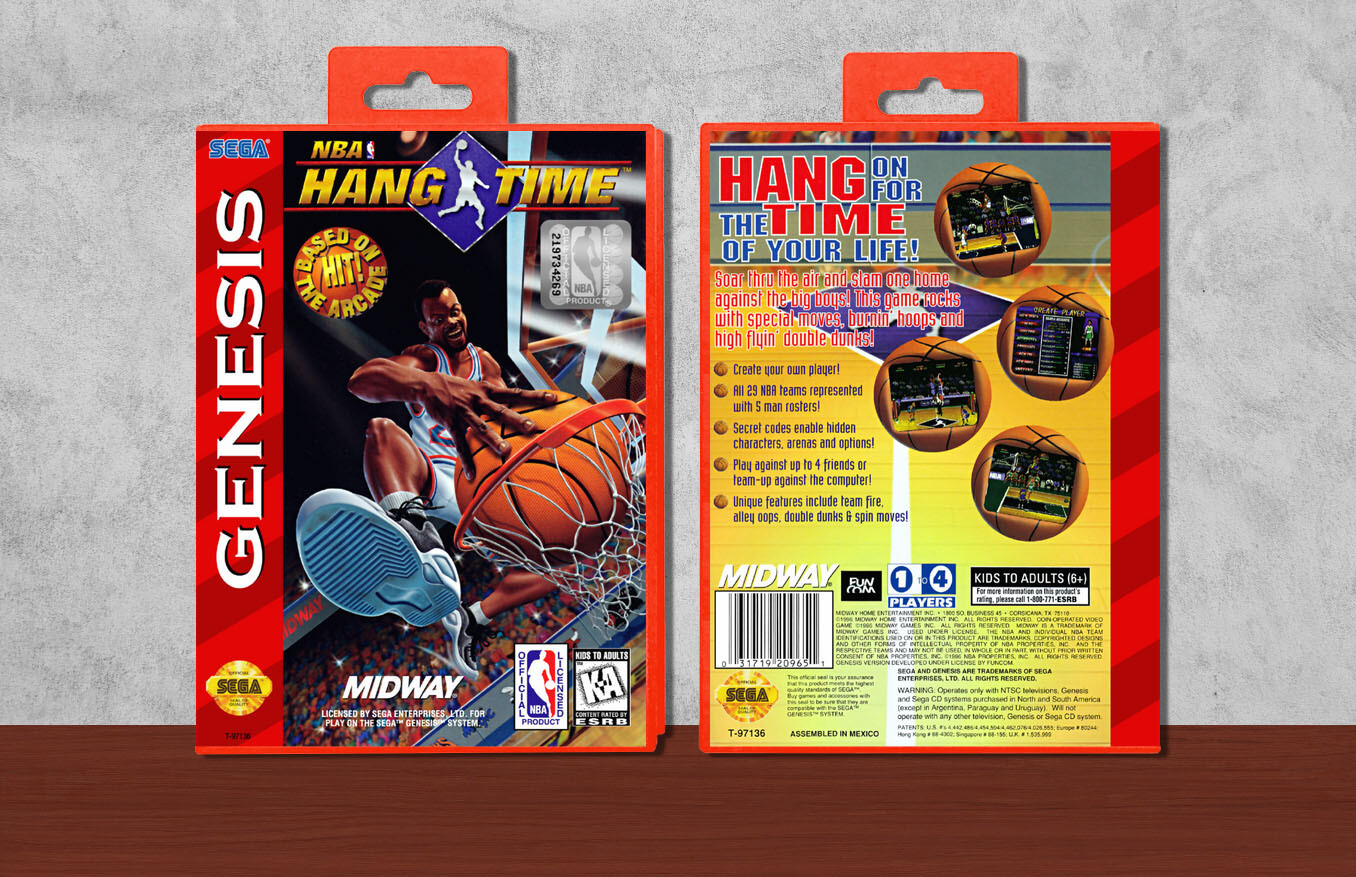 NBA Hangtime, Case Color: Red