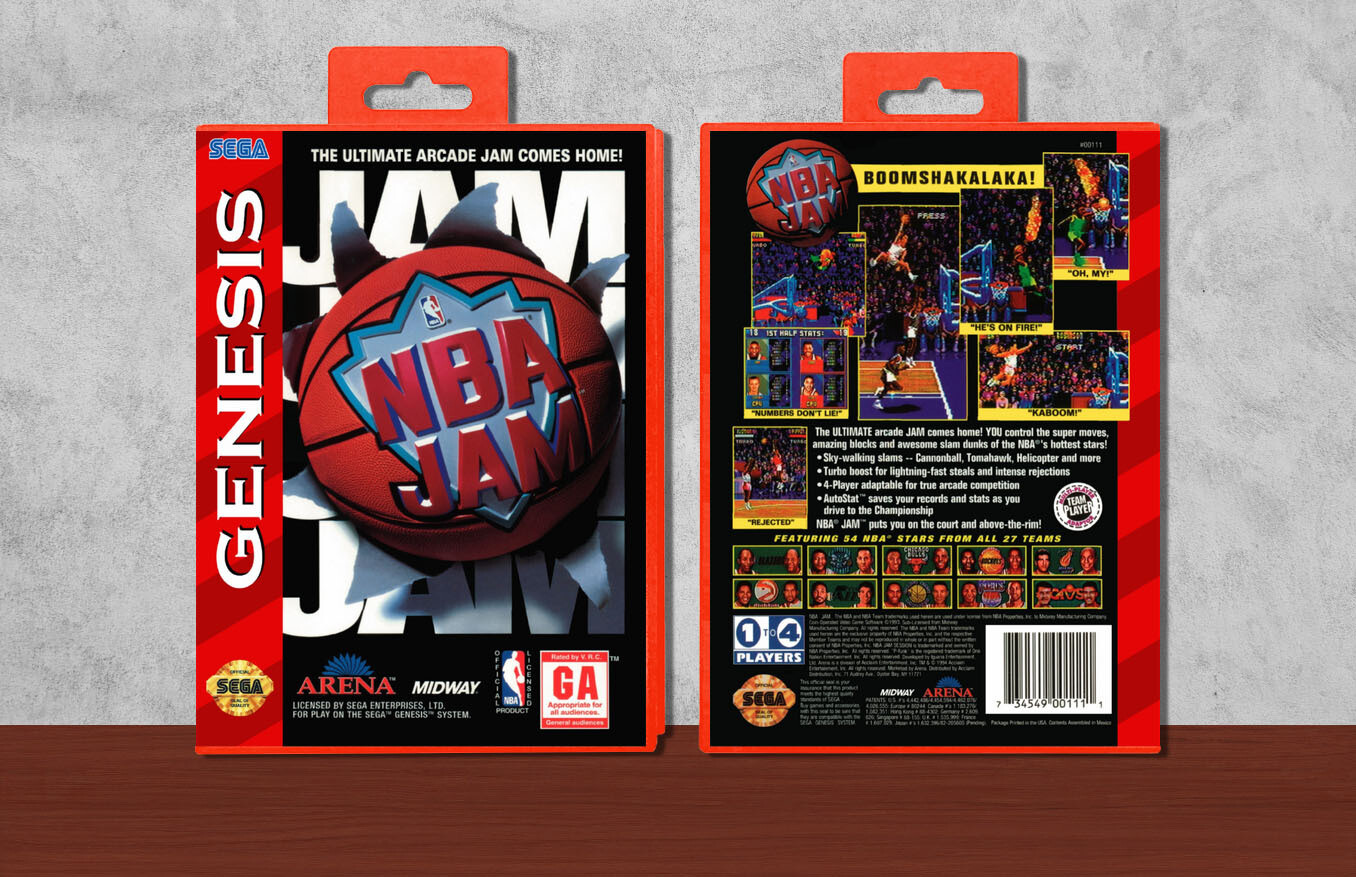 NBA Jam, Case Color: Red