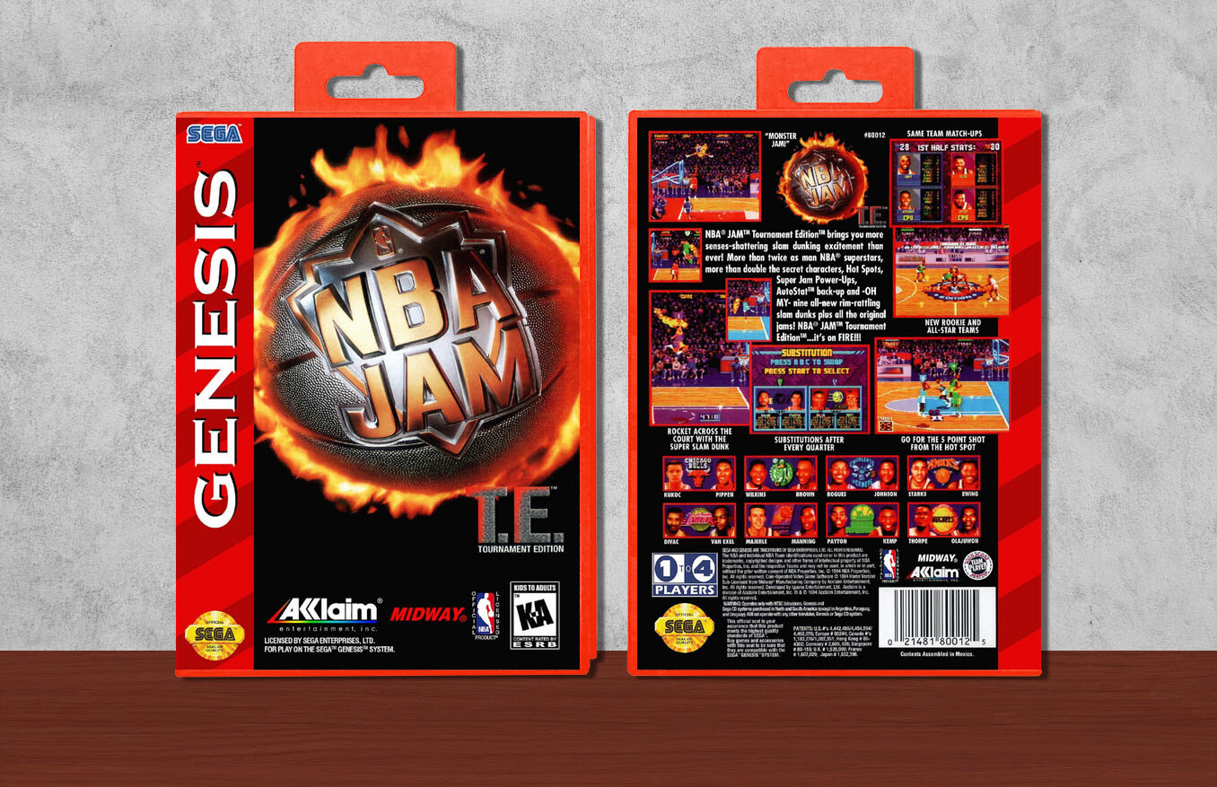 NBA Jam Tournament Edition, Case Color: Red