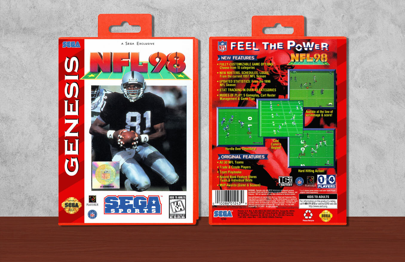 NFL '98, Case Color: Red