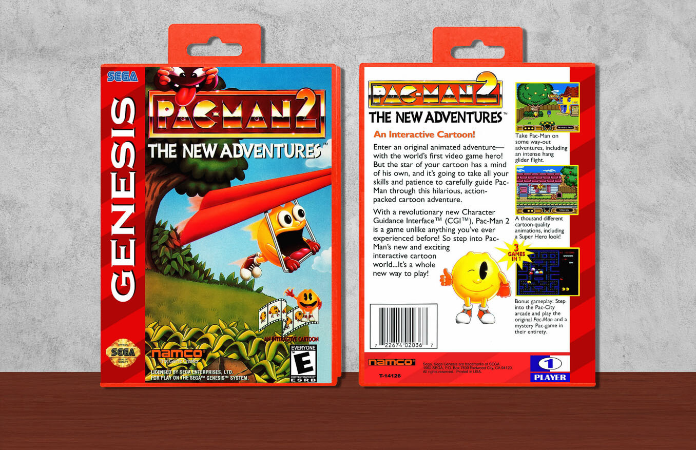 Pac-Man 2: The New Adventures, Case Color: Red