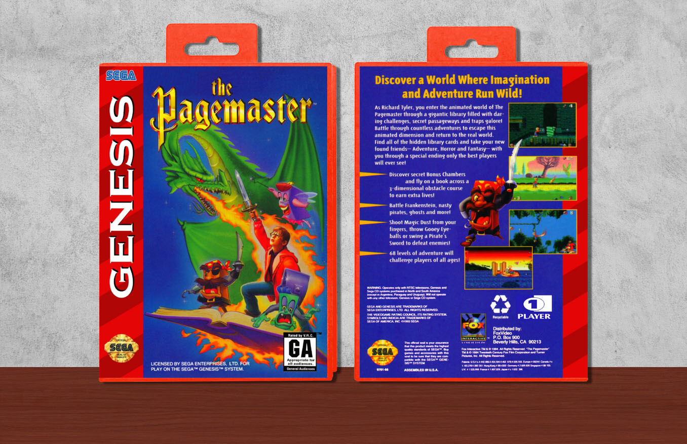 Pagemaster, The, Case Color: Red