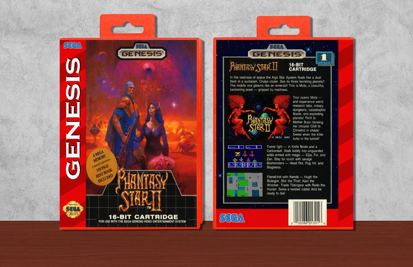 Phantasy Star II, Case Color: Red