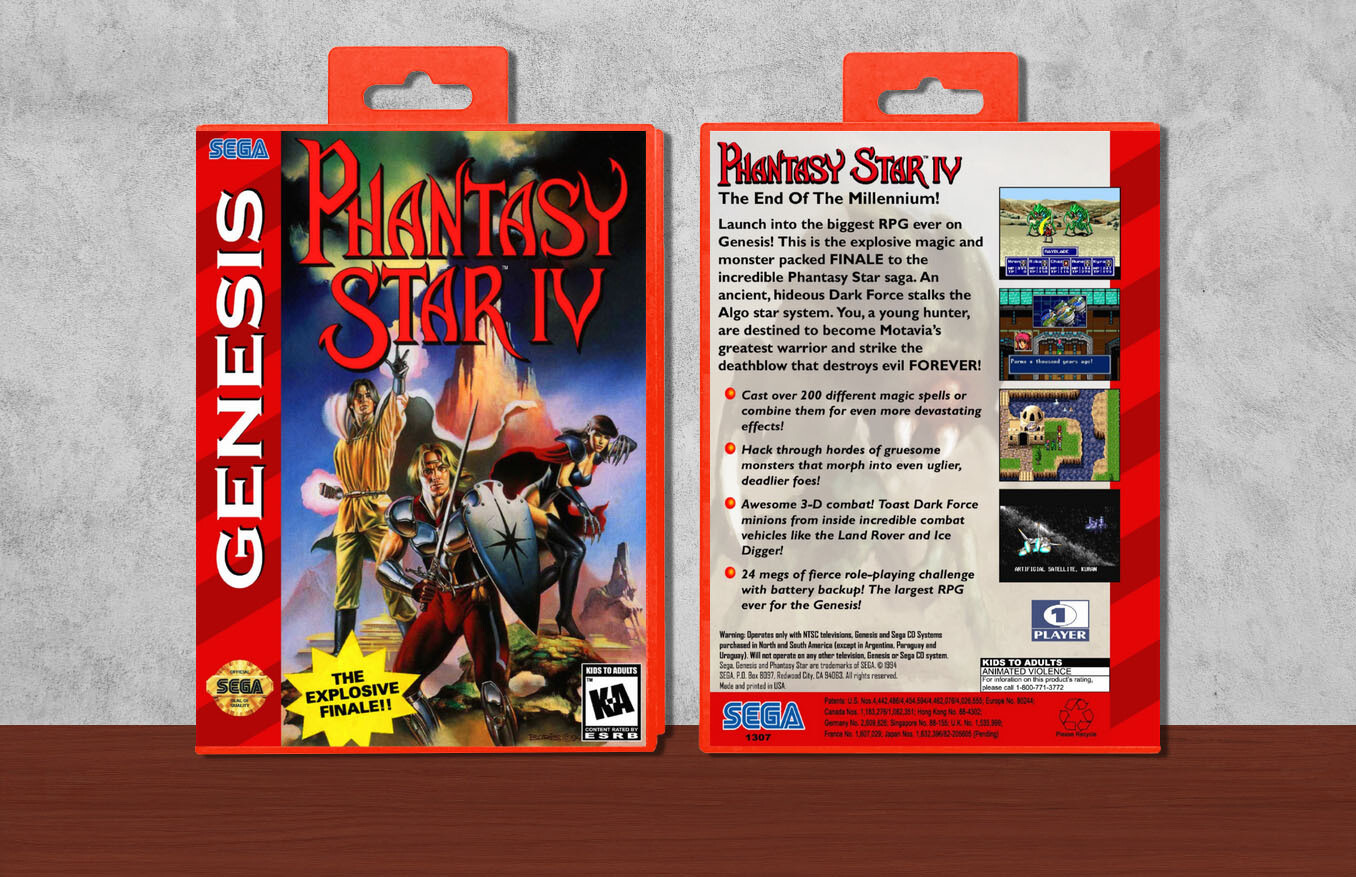 Phantasy Star IV: The End of the Millennium Phantasy Star IV: The End of the Millennium, Case Color: Red