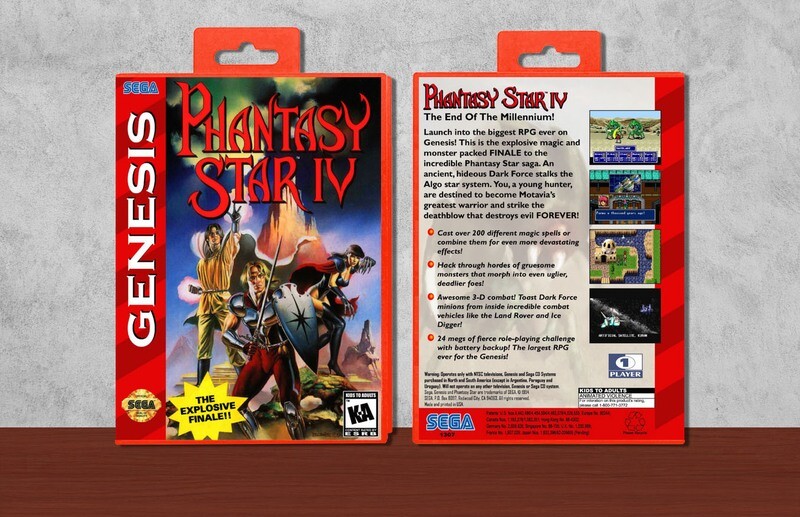 Phantasy Star IV: The End of the Millennium, Case Color: Red