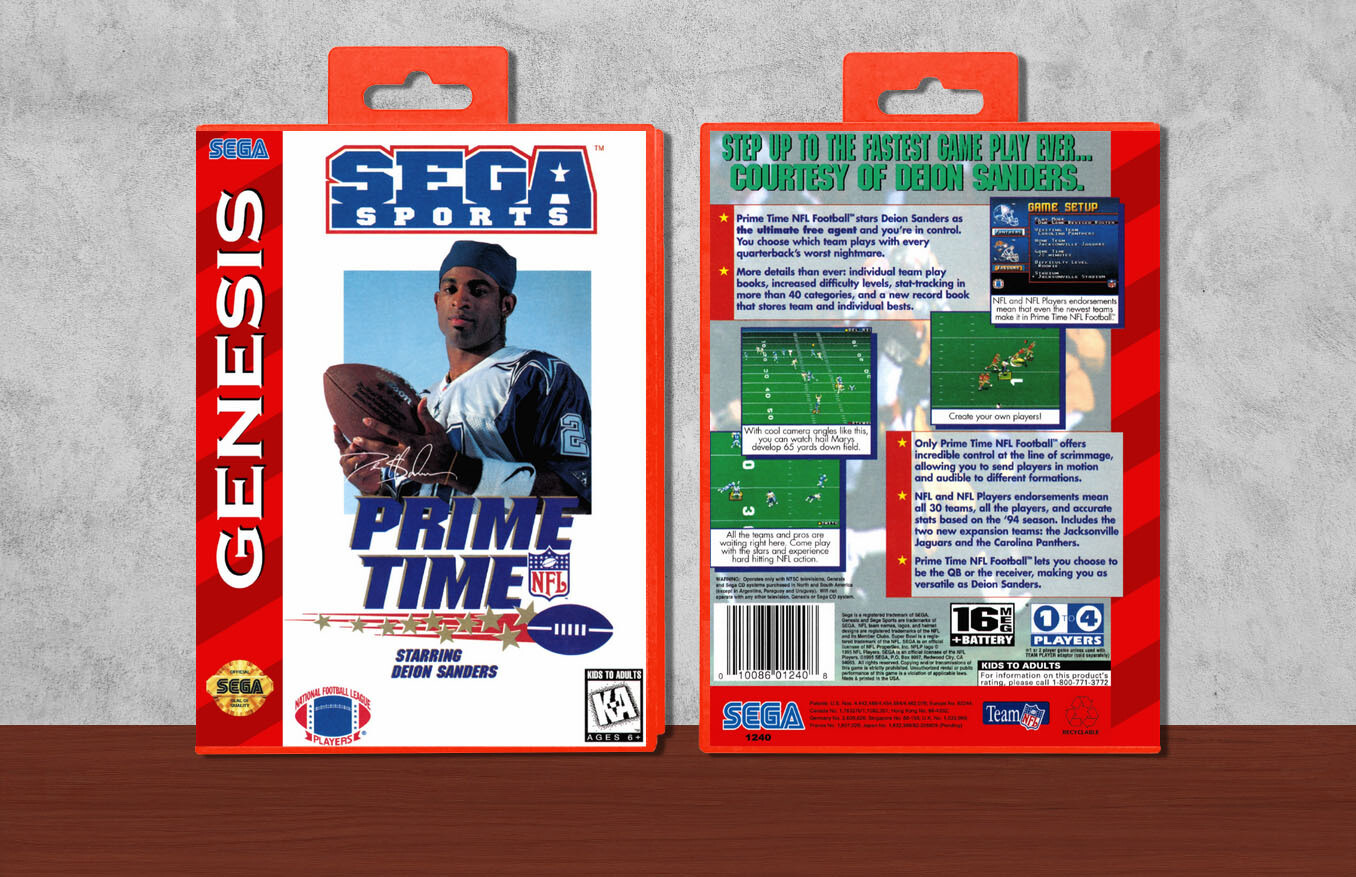 Prime Time NFL Starring Deion Sanders, Case Color: Red