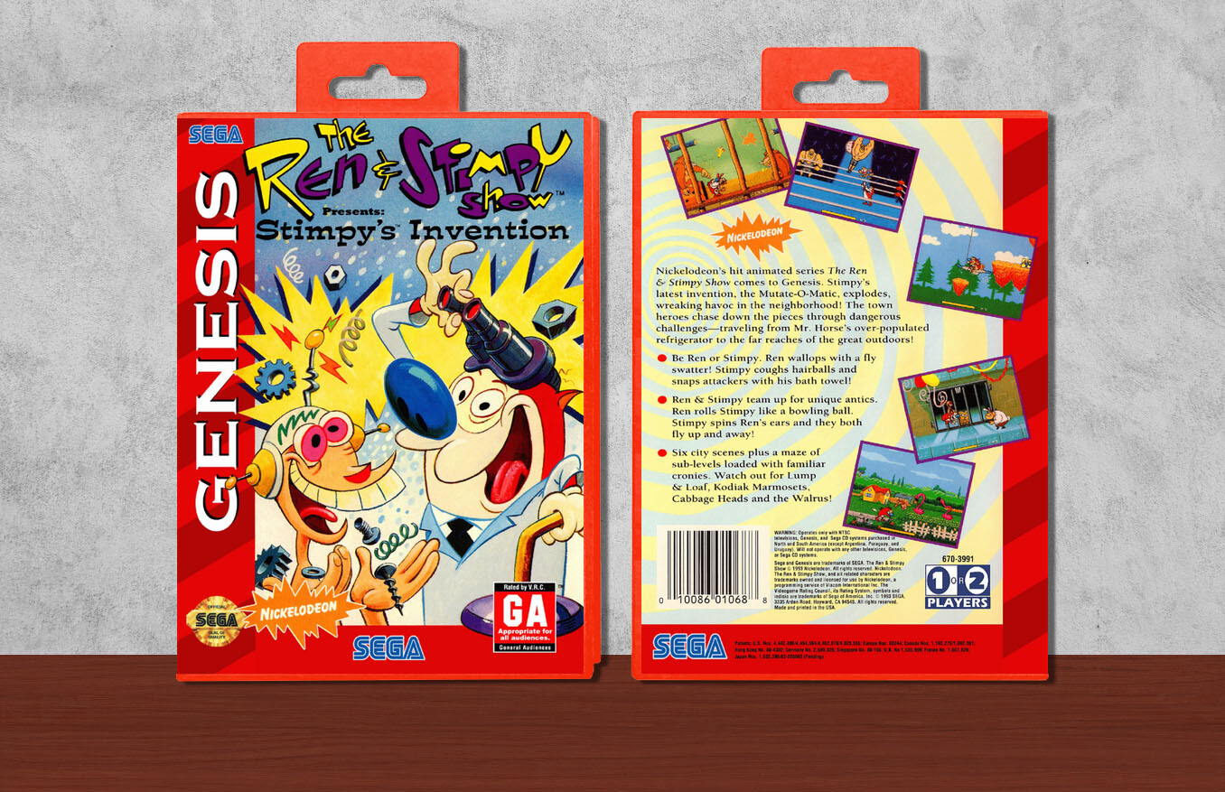 Ren &amp; Stimpy: Stimpy&#39;s Invention, Case Color: Red