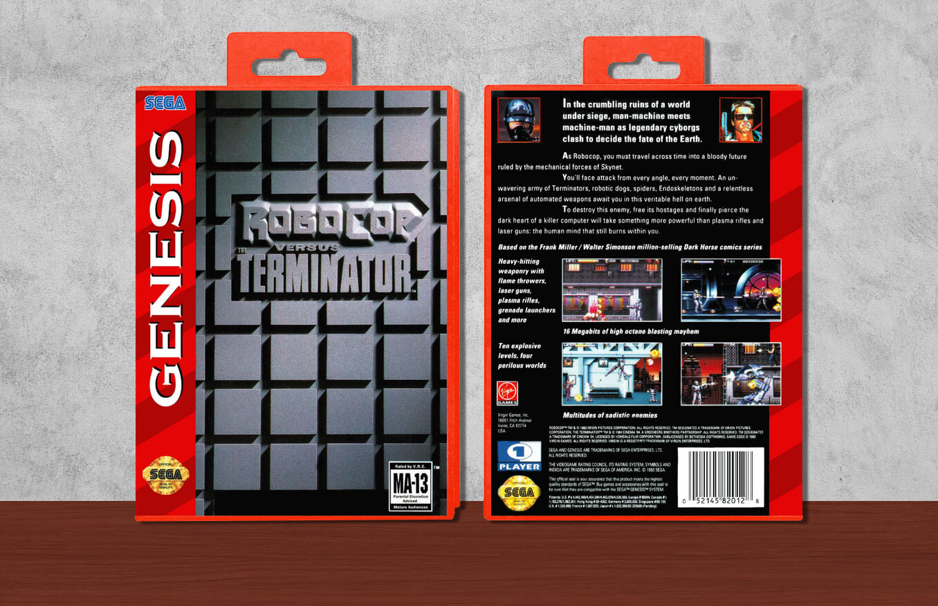 RoboCop Versus The Terminator, Case Color: Red