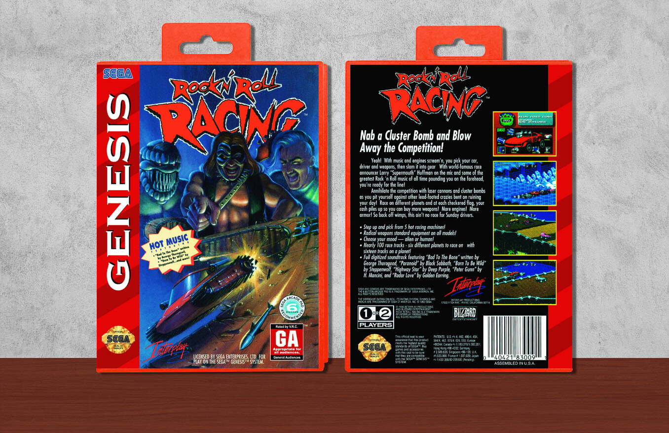 Rock N&#39; Roll Racing, Case Color: Red