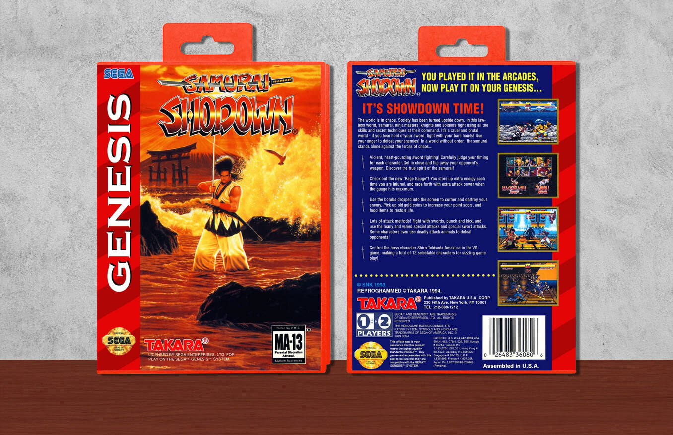 Samurai Shodown, Case Color: Red