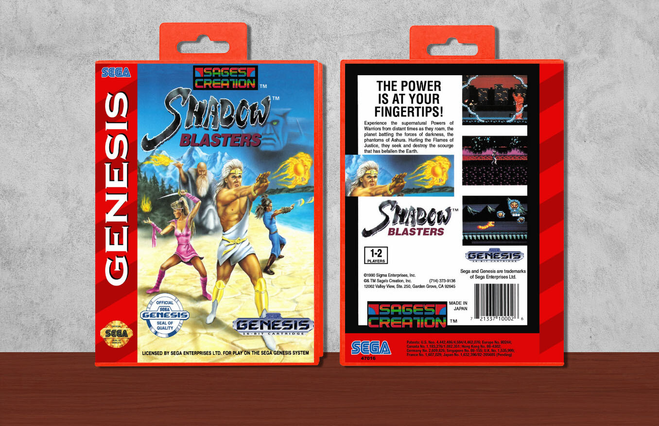 Shadow Blasters, Case Color: Red