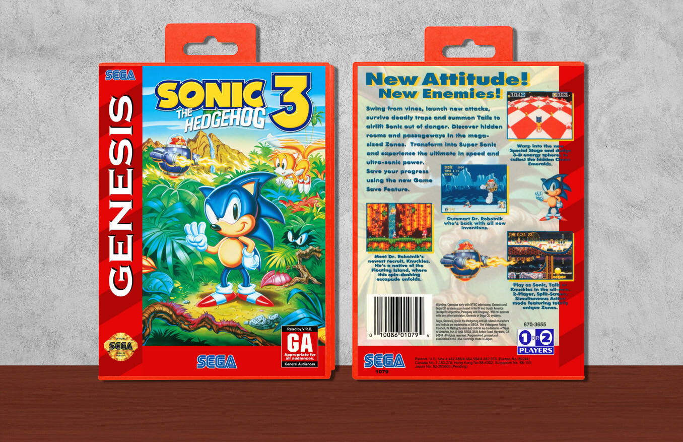 Sonic the Hedgehog 3, Case Color: Red
