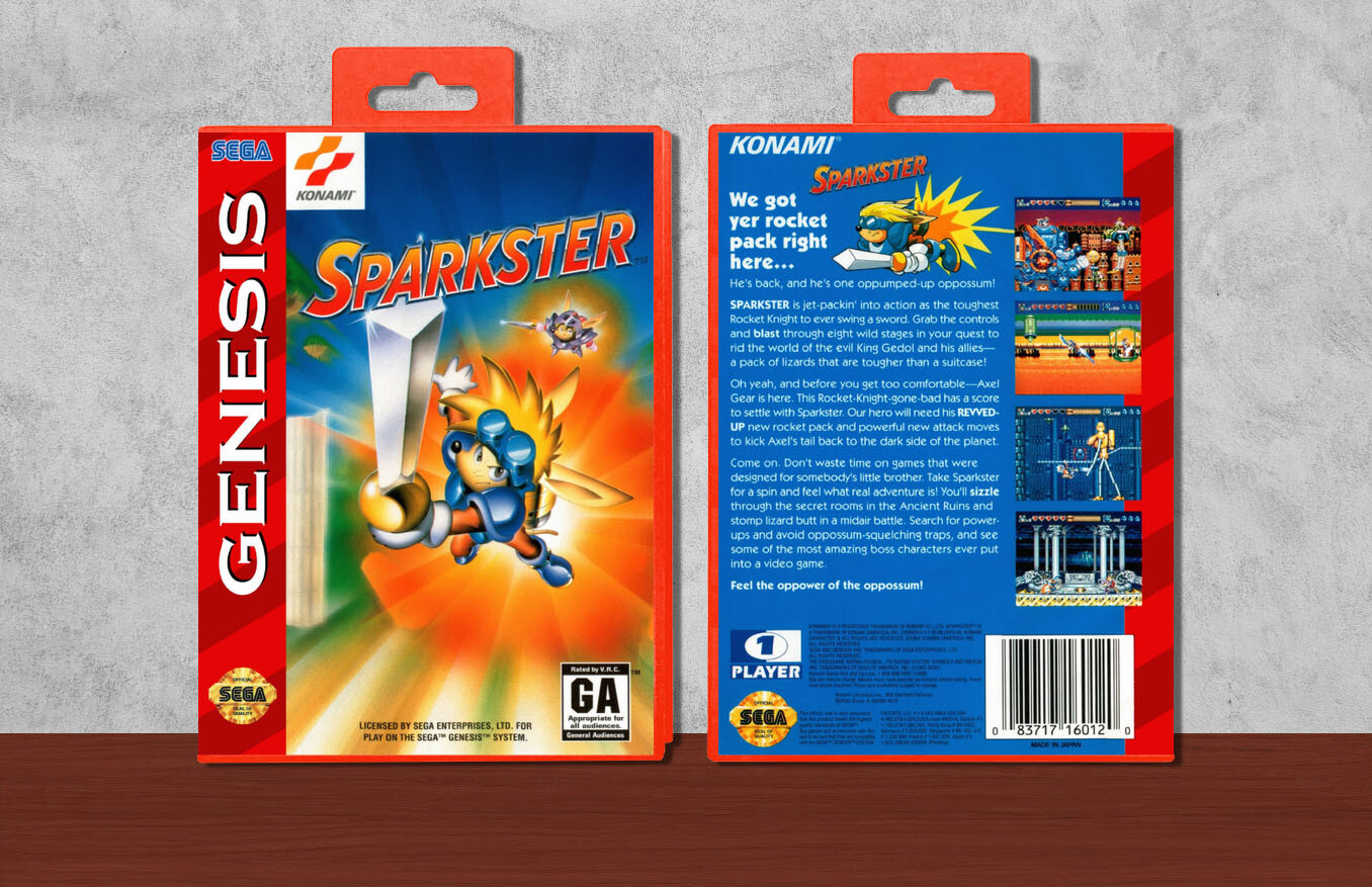 Sparkster, Case Color: Red