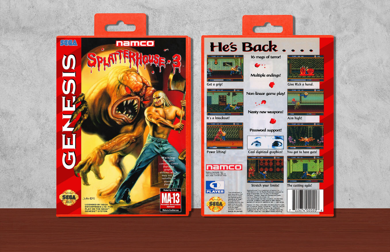 Splatterhouse 3, Case Color: Red