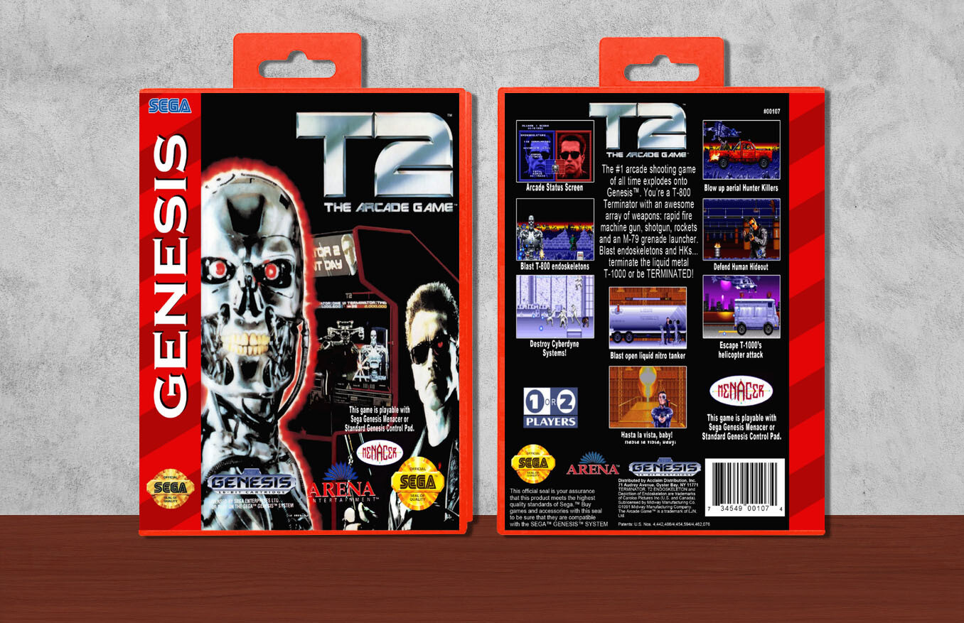 T2: The Arcade Game, Case Color: Red