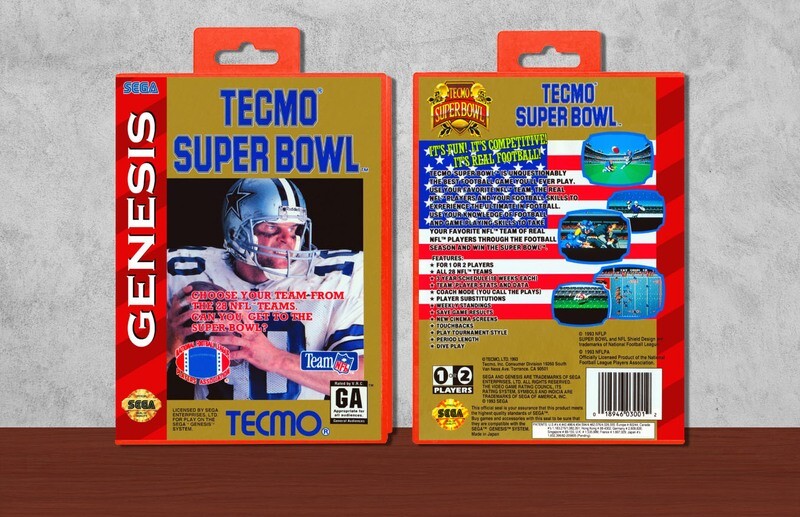 Tecmo Super Bowl, Case Color: Red