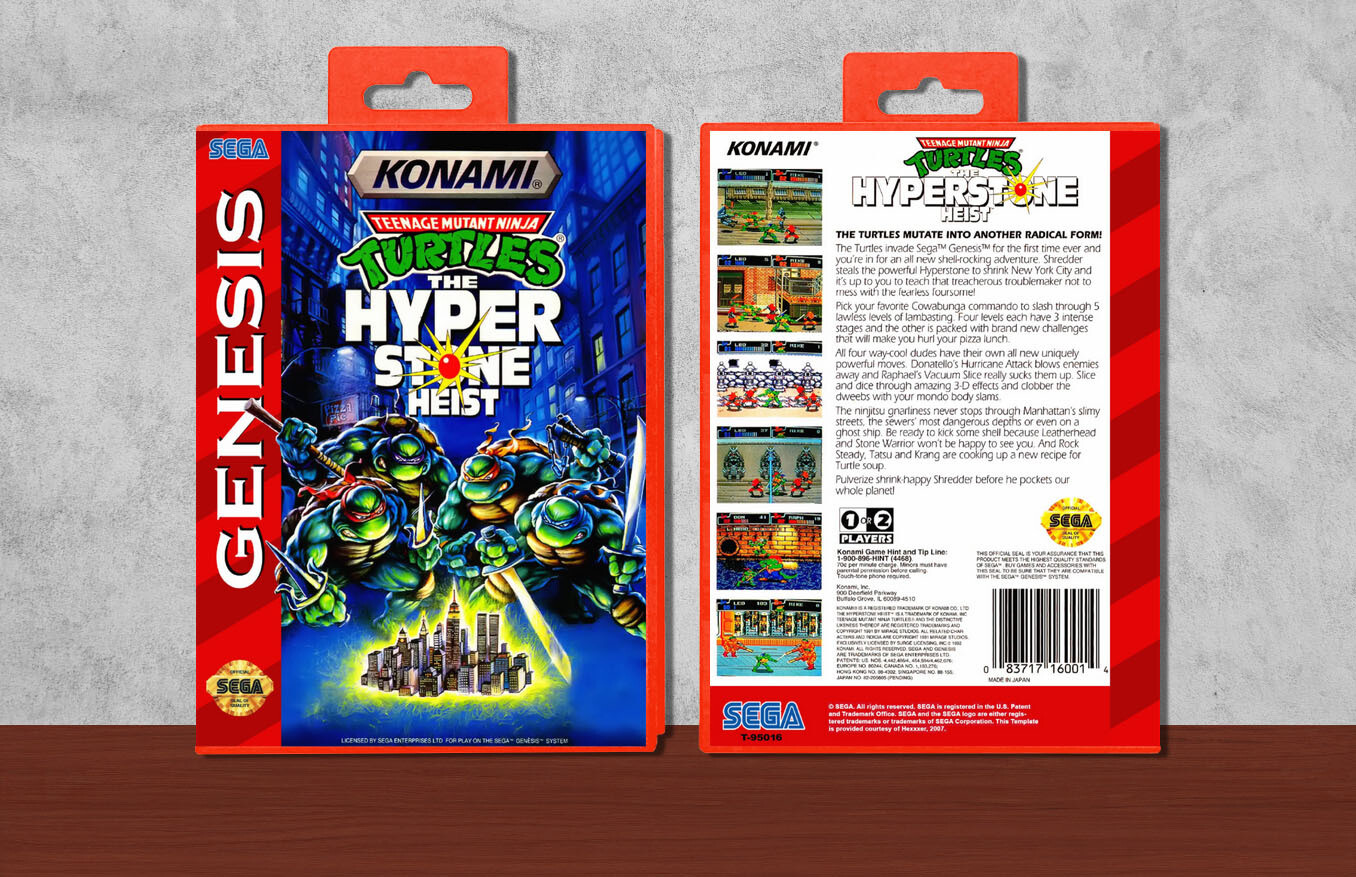 Teenage Mutant Ninja Turtles: The Hyperstone Heist, Case Color: Red