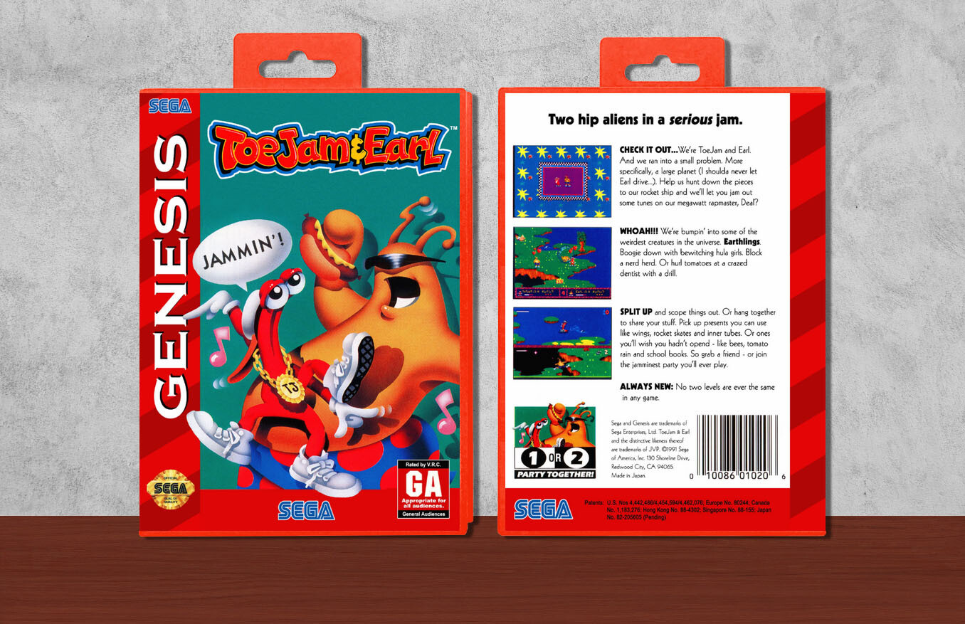 ToeJam &amp; Earl, Case Color: Red