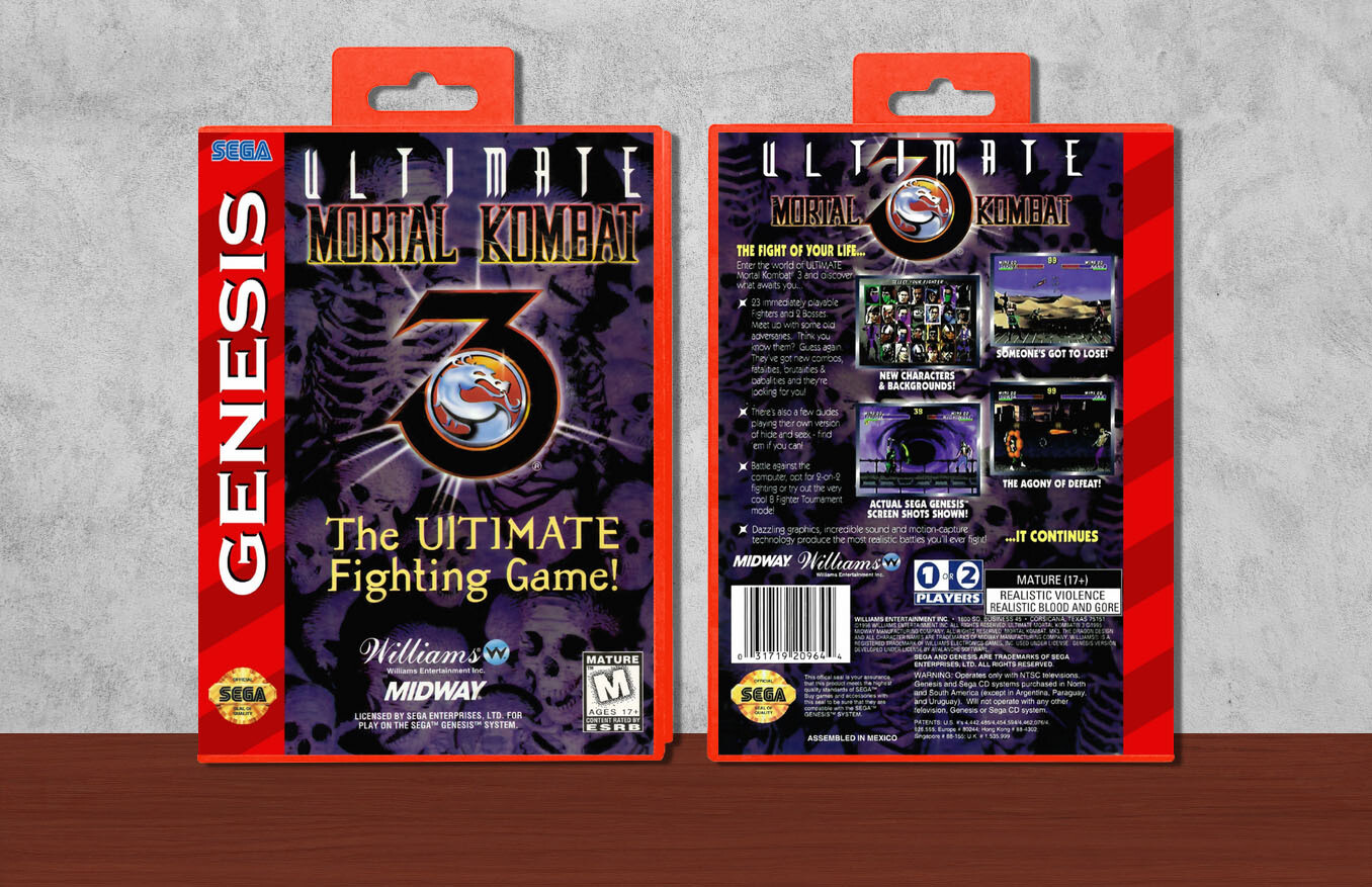 Ultimate Mortal Kombat 3, Case Color: Red