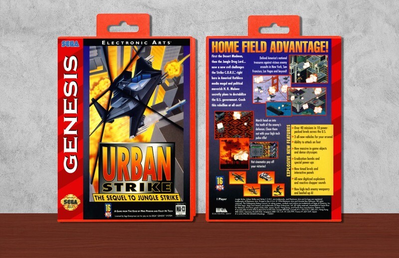 Urban Strike The Sequel to Jungle Strike, Case Color: Red